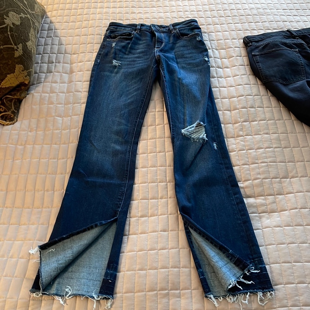 DL 1961 denim size 27 w side slits